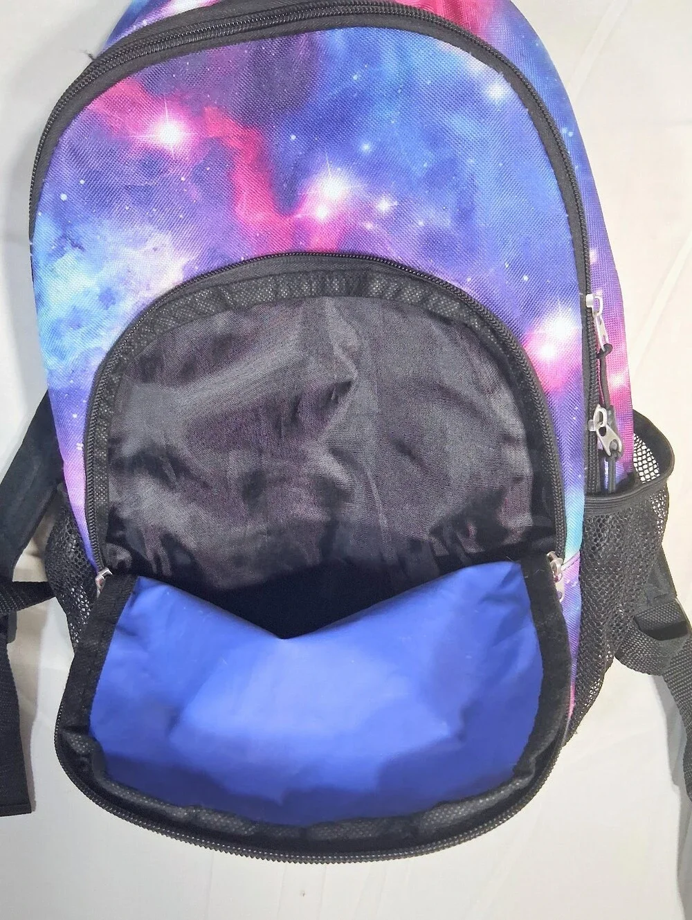 Wonder Nation Galaxy Bungee Backpack Multi-pocketed for Books and Water Bottles